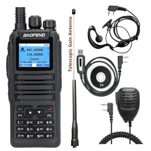 Baofeng DMR DM 1701 디지털 워키토키 듀얼 모드 아날로그 양방향 라디오 오픈 GD77 듀얼 타임 슬롯 티어 1 2 햄 라디오 DR 1801