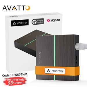 AVATTO Tuya ZigBee 스마트 유선 게이트웨이 허브, HomeKit,Siri,Google Home,Alexa용 Matter 스마트 홈 브리지 리모컨
