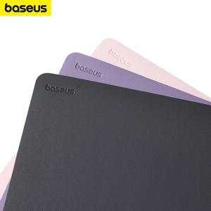 Baseus 간단한 색상 PU 가죽 마우스 매트 미끄럼 방지 방수 26*21cm 마우스 패드 학교 용품 사무용품 책상 세트