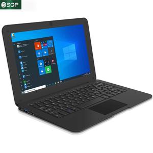 10.1인치 컴퓨터 노트북 Windows 10 OS 사전 설치된 쿼드 코어 3GB+64GB 넷북 HDMI 웹캠 오피스(블랙)