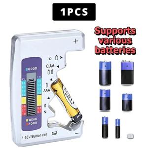 디지털 배터리 테스터 C D N AA AAA 9V 1.5V 버튼 셀 용량 확인 감지기 LCD 디스플레이 커패시턴스 진단 도구
