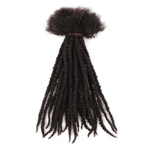 AHVAST 헤어 익스텐션 질감 레게머리, 0.4cm, 27 색 크로셰, 10 가닥 도매