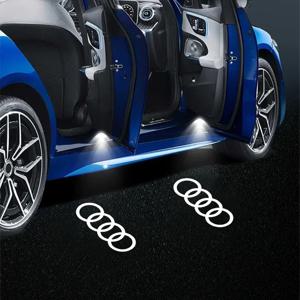 2PCS LED 자동차 도어 배지 라이트 프로젝터 의례 그림자 환영 램프 아우디 Sline A3 A4 A5 A6 A7 A8 Q3 Q4 Q5 Q7 B8 B6 C6 S4 S5
