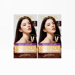 엑셀랑스 듀오크림 염모제 1+1+스누피 타올 1장(랜덤)