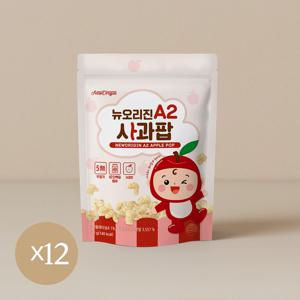 유한건강생활 a2아이과자 사르르 사과팝 12개입