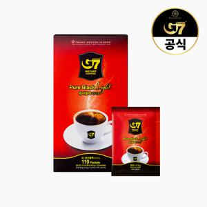 G7 퓨어블랙 라이트 0.9g X 110개입 / 베트남 블랙 다크 아메리카노