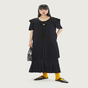 컬러블록 세일러 플리츠원피스  LFDAA24140NYD