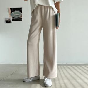네츄럴 와이드 일자 밴딩팬츠 79923