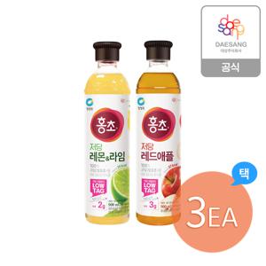 저당 홍초 900ml 2종(레드애플,레몬라임) 3개 골라담기