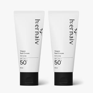 비건 선크림 무기자차 아기 유아 선크림 SPF50+ 50ml *2