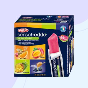 돌핀 시원한 폴라레티 센소프레도 간식 40ml 60개입 얼려먹는 인기 아이스크림 2400ml 1개 센소프레도 돌핀