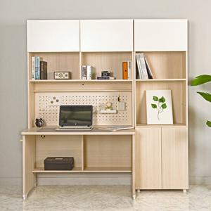 [에보니아] 킹스 전면수납 책상1200 하이책장600포함 [수도권무