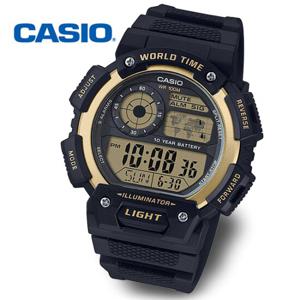 [정품] CASIO 카시오 AE-1400WH-9A 월드타임 방수 전자 군인시계