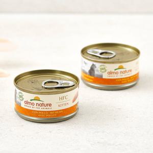 알모네이쳐 캣 닭고기 키튼 캔 70g 고양이 주식캔 고양이 사료