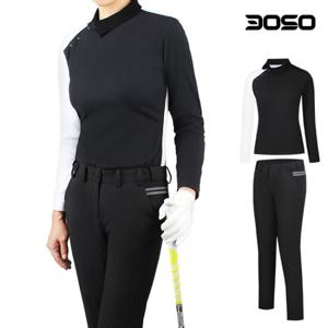 [삼공오공]여성골프웨어 기모 골프티셔츠+골프바지 세트/WOWGA+W