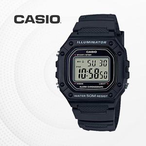 카시오 CASIO 군인 군용 군대 우레탄 전자시계 W-218H-1A