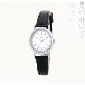 [로이드] 윤슬 한글사랑 블랙 여성 가죽 시계 LL2G19921ISB