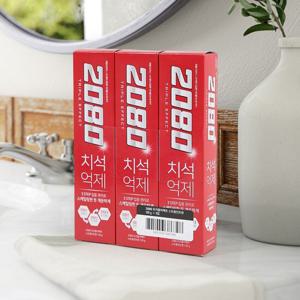 [애경]2080 트리플이펙트 치석억제 치약 120g 스트롱민트향 3입