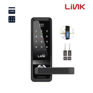 셀프설치 링크 LM-450W 목문도어락 카드키+번호키 디지털도어락