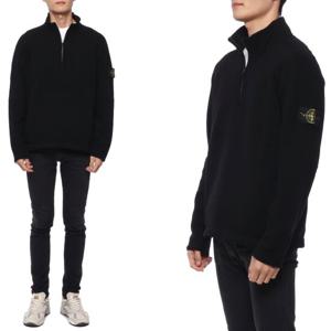 [스톤아일랜드(잡화)]23FW 남성 하프 집업 울 니트 (7915529A3 V0029 23F)