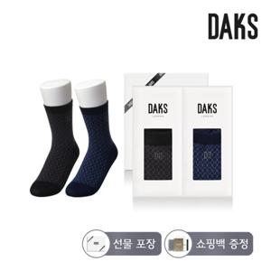 닥스양말 숙녀 면후다중목 작은다이아 2족세트 DK24434