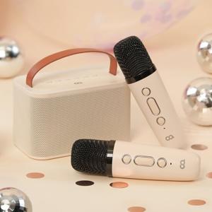 오아 뮤즈S 블루투스 무선 미니 듀얼 마이크 노래방 스피커