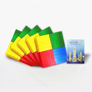 (가베가족)KS1309 큰솔 칼라카프라500pcs+예제집