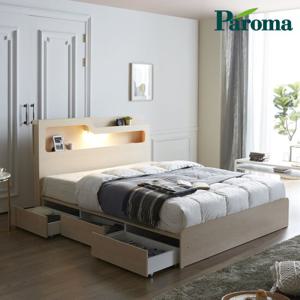 파로마 에디 빈스 LED 3서랍수납형 K 침대 EDM0019