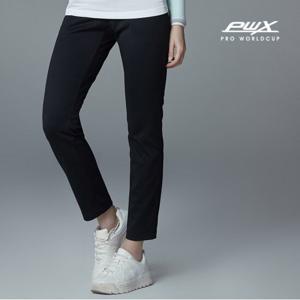 프로월드컵 여성 블랙 간절기 트레이닝 바지 팬츠 P201I402A_BK