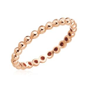 [비앤비골드] 18K 2mm 볼 체인 레이어드 반지 NPR26883