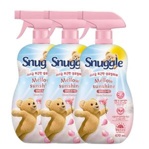 스너글 섬유탈취제 멜로우선샤인/허거블선샤인 470ml 3개 택1