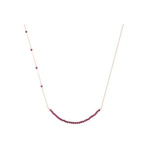 [티르리르] 로돌가넷 실버핑크 체인목걸이 HNQSVP13054M