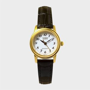 CASIO 카시오 LTP-1236PGL-7B 심플 골드 가죽 여성 손목시계