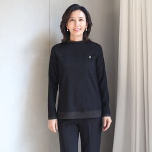 [쉬즈마담]T57188 퀸 품격핏 이중망사 폴라 롱티 60대 엄마옷
