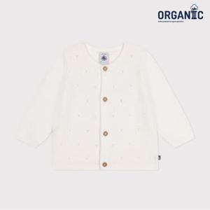 [쁘띠바또] 오픈워크 코튼 가디건 (NUF41KC14F_WT)