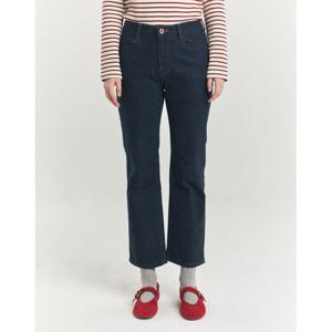 헤지스 여성 24FW BEST데님스트레이트핏스트레이트 기모 데님 팬츠 네이비 HSPA4D986N2