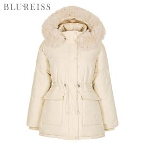 퍼트리밍후드하프패딩점퍼_BI4W1JP1621