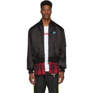 25 SS 마르셀로불론 남성 블랙 큐피도 보머 재킷 182539M175007