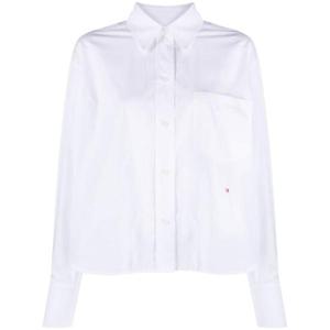 빅토리아 베컴 여성 화이트 긴팔 셔츠 1124WSH005238A WHITE