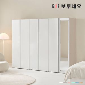 [착불] 보루네오 타키 2400 BB세트 장롱 장농 이불장 안방 작은방 원룸 거울 8자