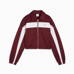 [푸마] 633795-96 T7 릴렉스 크롭 트랙 자켓 루비 Relaxed Cropped Track Jacket