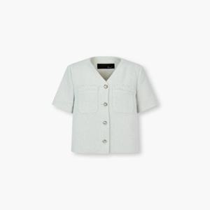 [지컷]아웃 포켓 브이넥 트위드 자켓7255210102-GMI