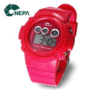 NEPA 네파 N219-PINK 여성용 학생용 아동용 전자 스포츠시계