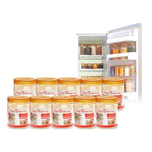 냉장고 문짝정리수납용기 대형하프 500ml 10입