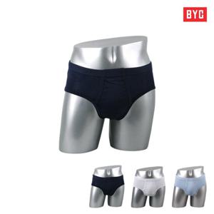 BYC 순면 단색 삼각팬티 회색/연파랑/곤색 남자 삼각팬티 1매