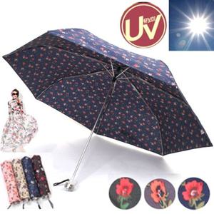 [니나스파리]UV95_자외선차단 3단접이식플라워양우산(8SH160)