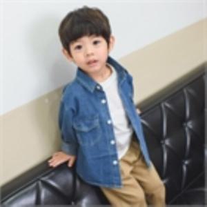 [망치키즈]루즈핏 데님셔츠