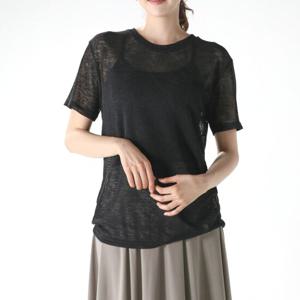 [ St_Adagio] 이지웨어 ADGK2346 시스루 라운드넥 T