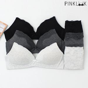 [핑크룩] 모던코튼 노와이어 브라팬티 6종세트