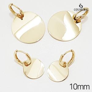 [코스타스웨그]14K귀걸이 LV-GE0759 코인귀걸이 (10mm)